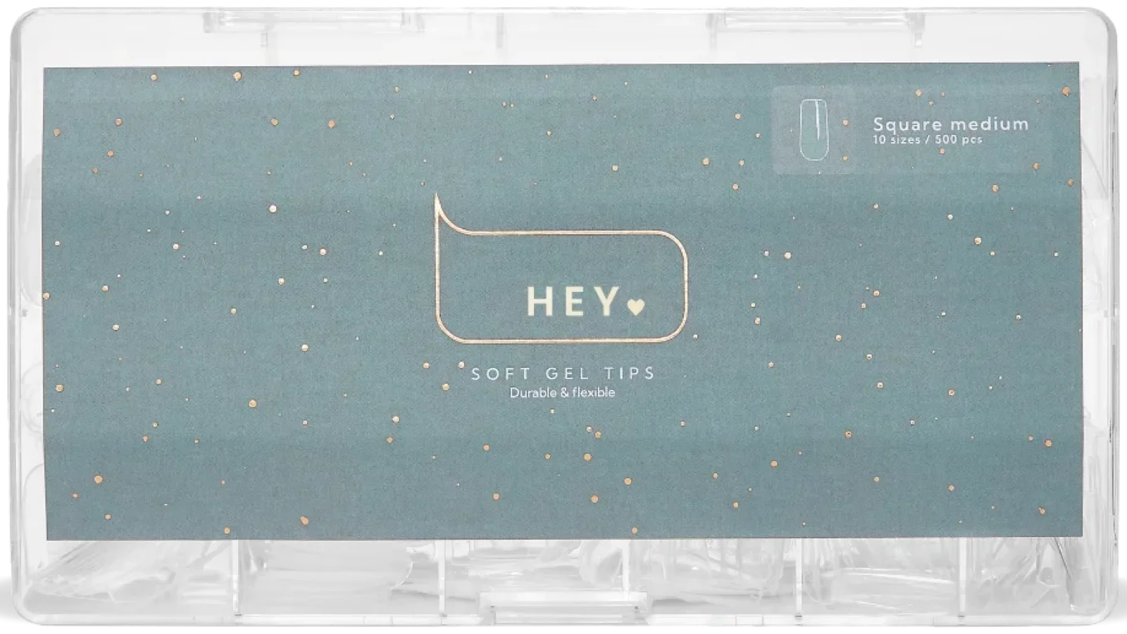 Gel Tips Gel Tips „Square Medium“ von HeyLove, 500 Stück