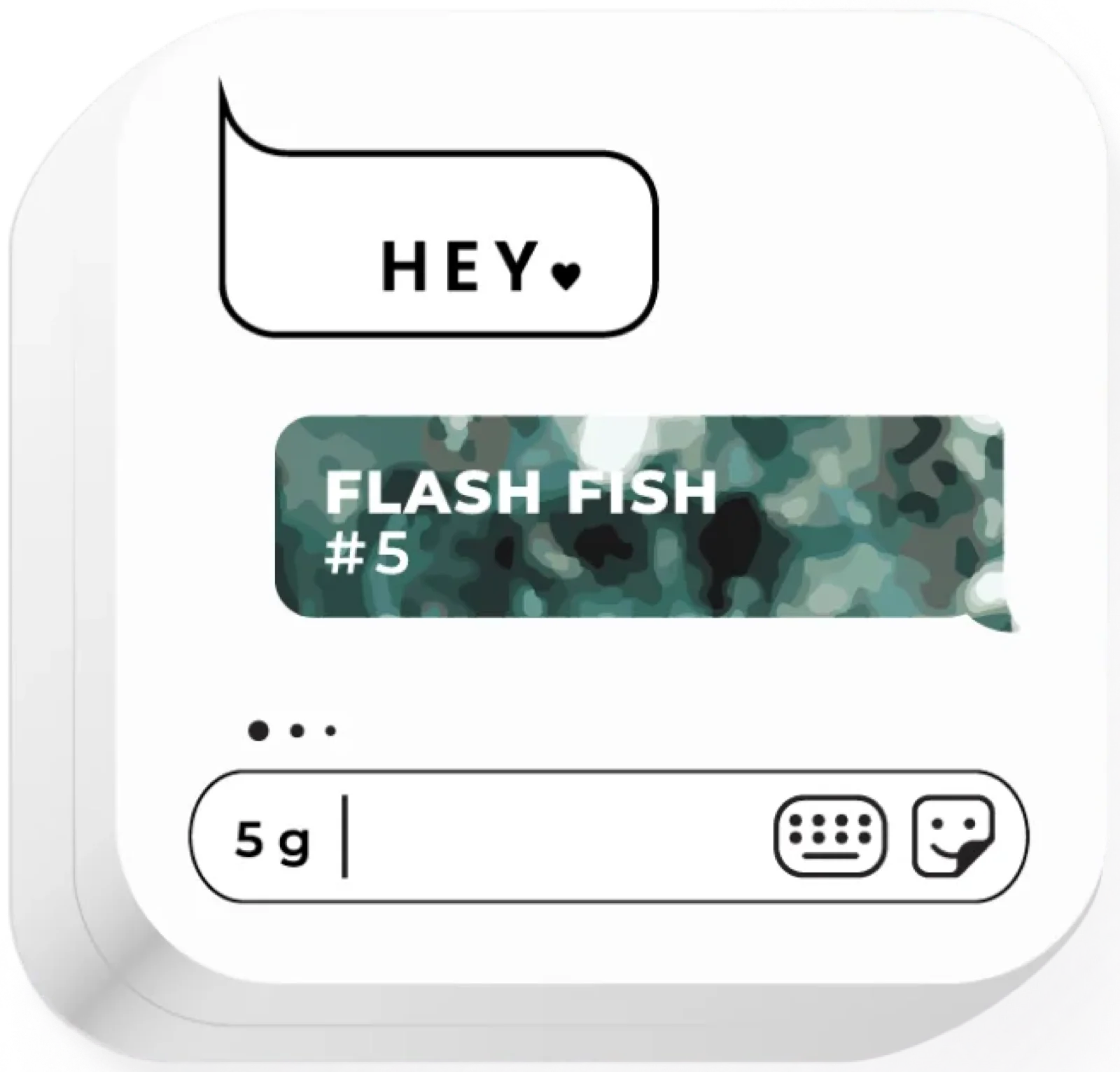 Design-Gel Flash Fish #5 von HeyLove, 5 g