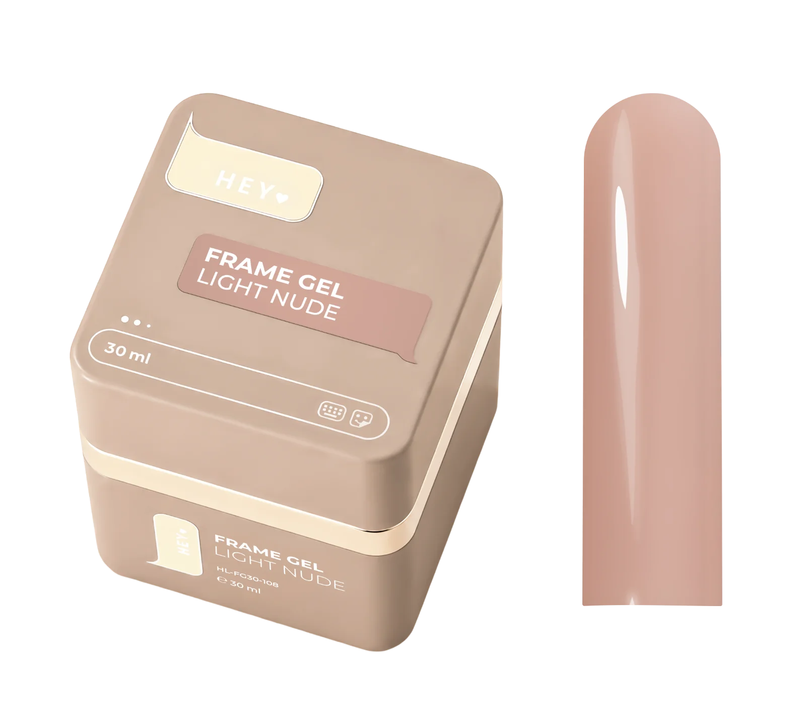 Frame Gel Light Nude mit Pumpe von HeyLove, 30 ml