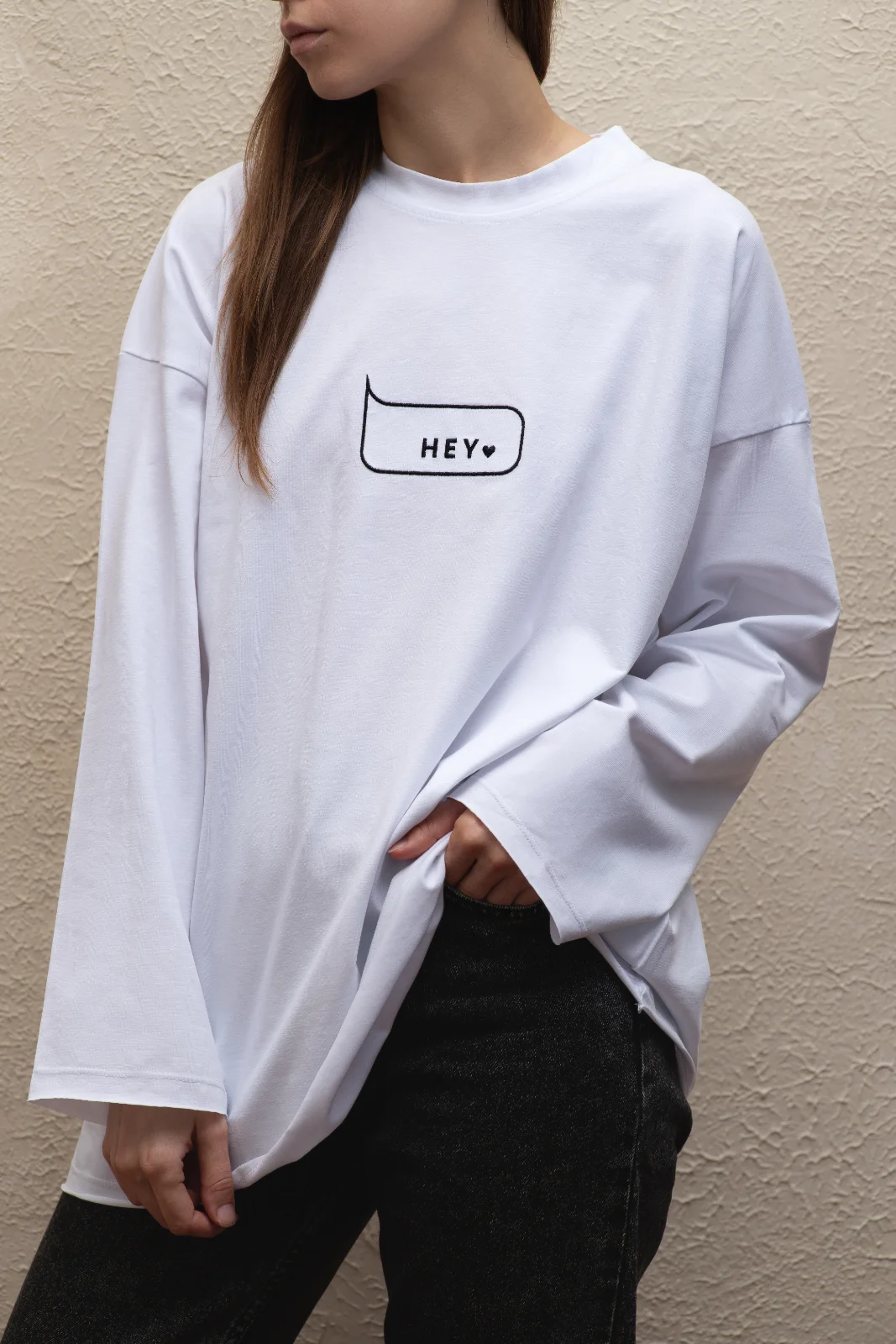 Longsleeve Langarmshirt HEYLOVE White von HeyLove, 1 Stück