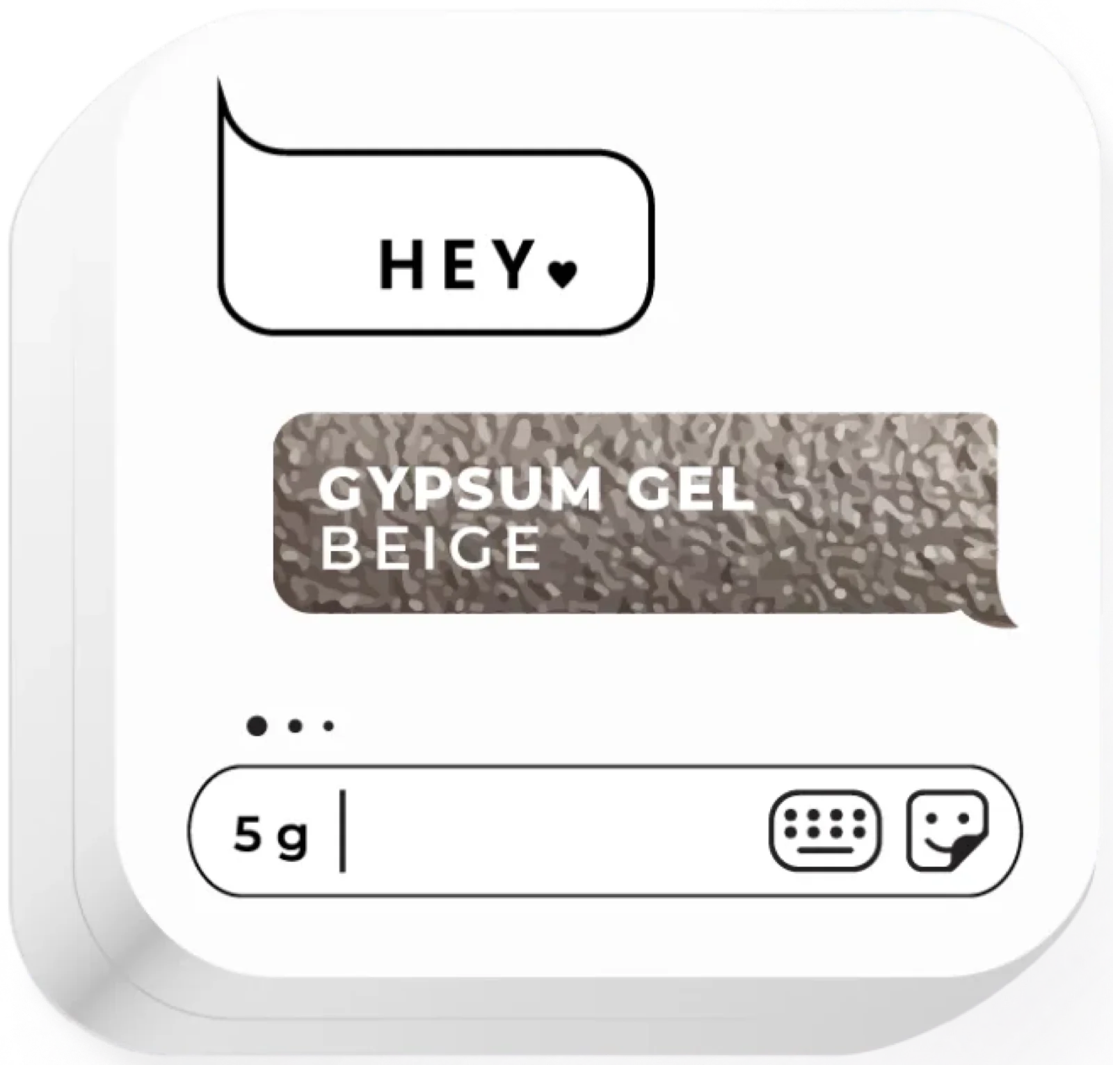 Design-Gel Gypsum gel Beige von HeyLove, 5 g