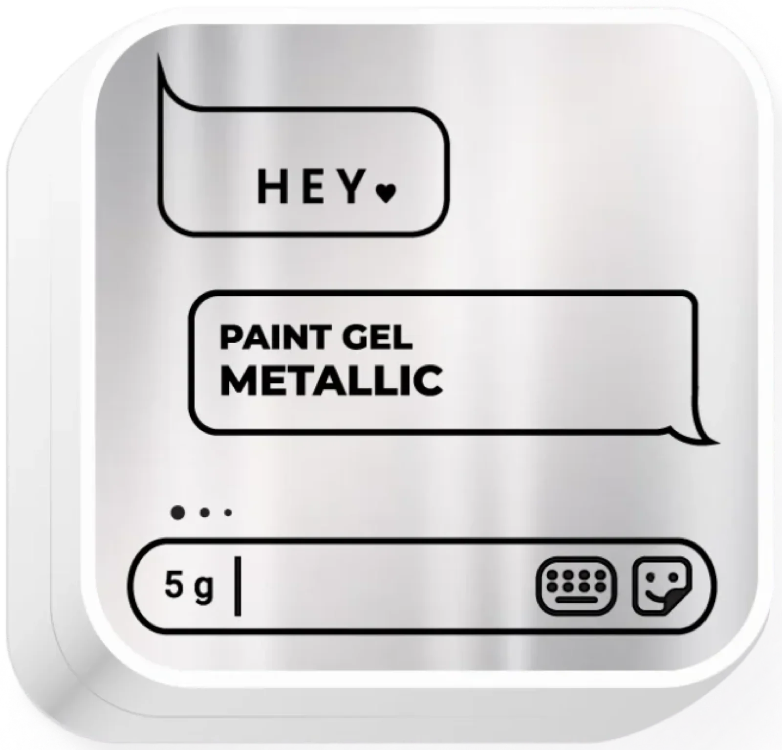 Design-Gel Paint gel Metallic von HeyLove, 5 g
