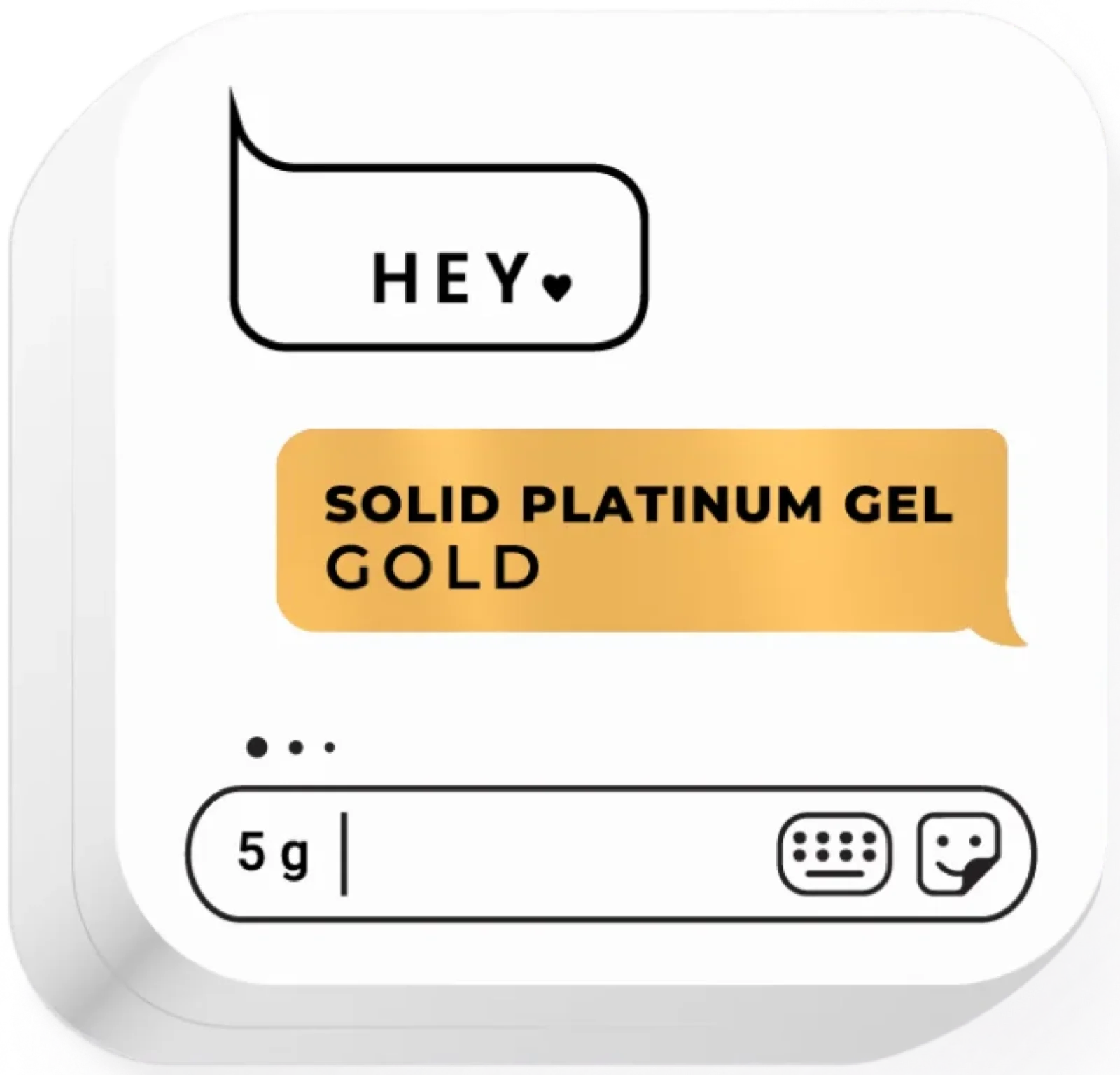 Design-Gel Solid platinum gel Gold von HeyLove, 5 g