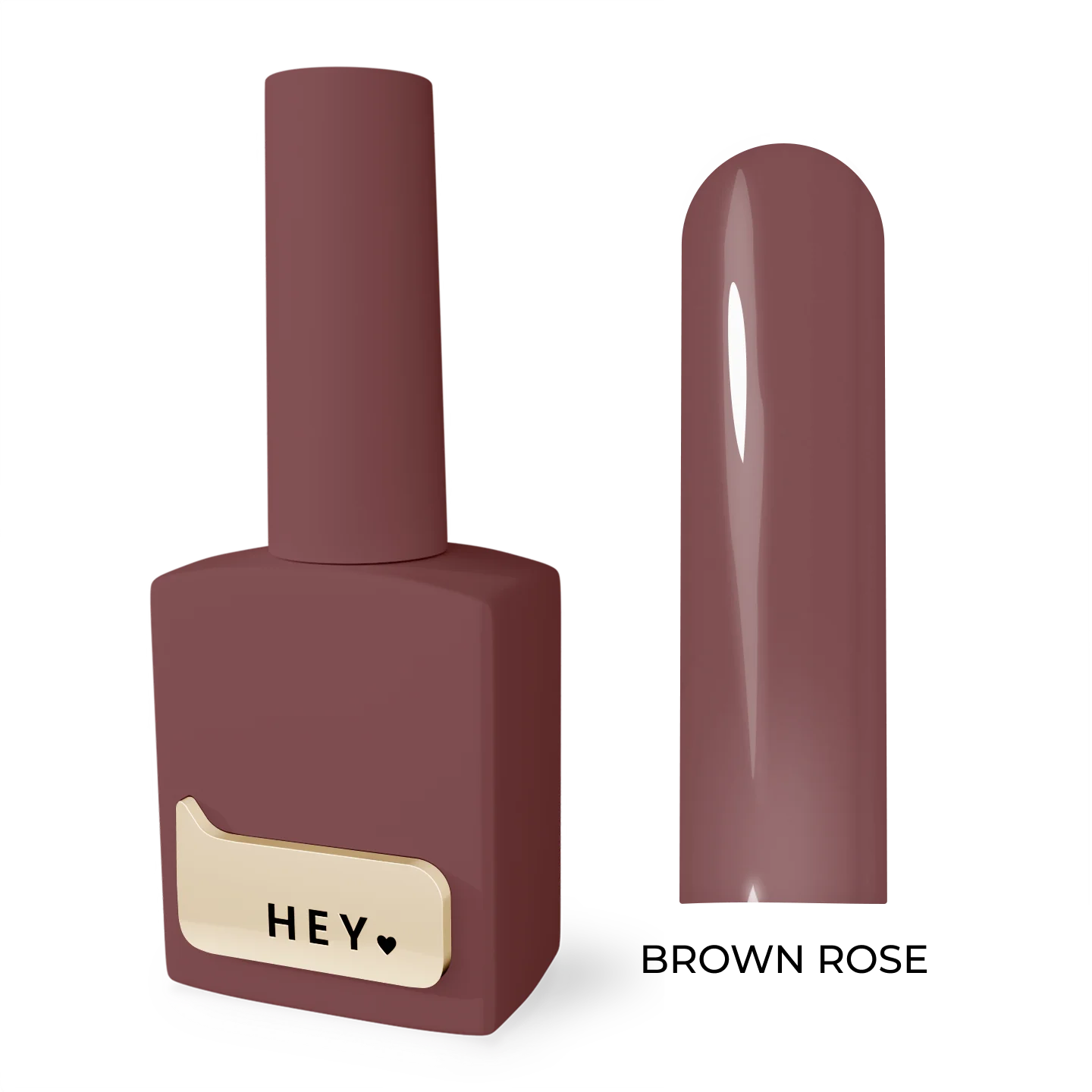 Gel-Lack Brown Rose von HeyLove, 15 ml
