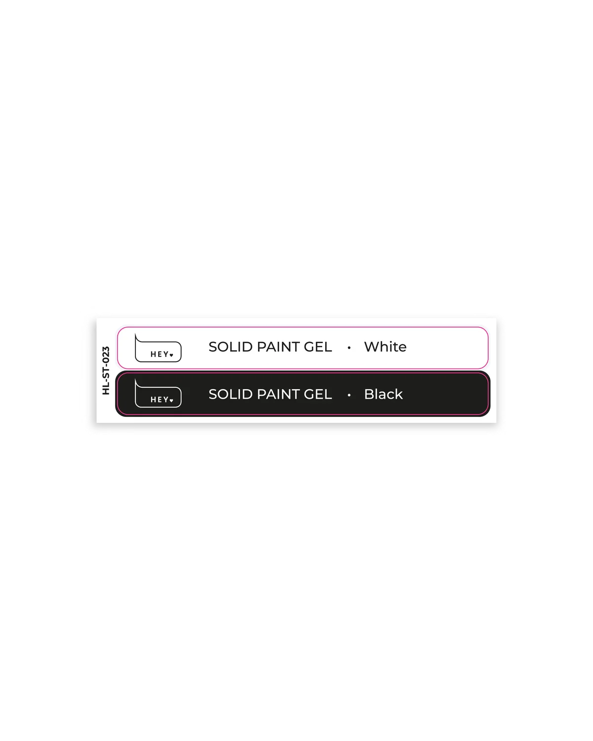 Farbnamen-Sticker Farbnamen-Sticker SOLID PAINT GEL von HeyLove, 1 Stück