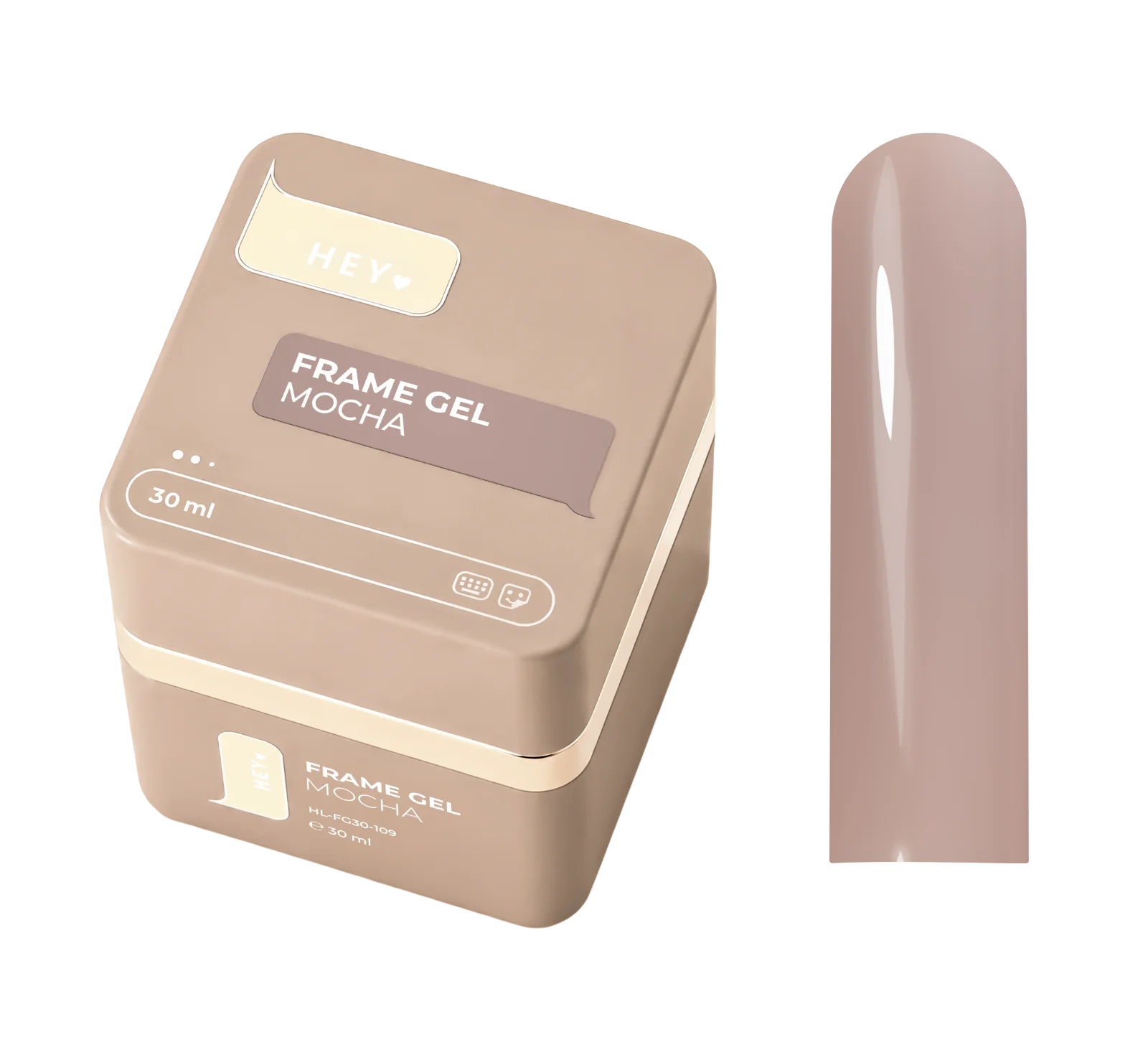 Frame Gel Mocha mit Pumpe von HeyLove, 30 ml