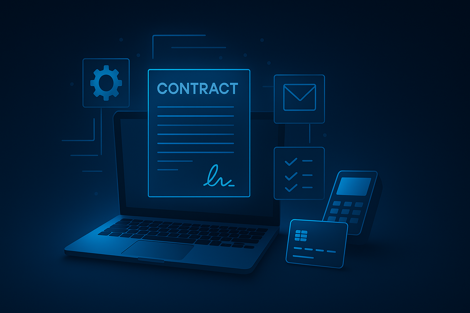 Automated Contracts for a Merchant Services Company