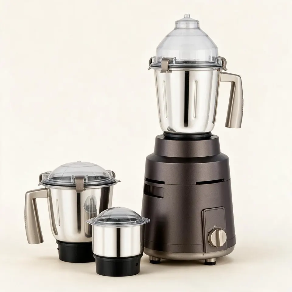 Commercial mixer grinder with 3 jars