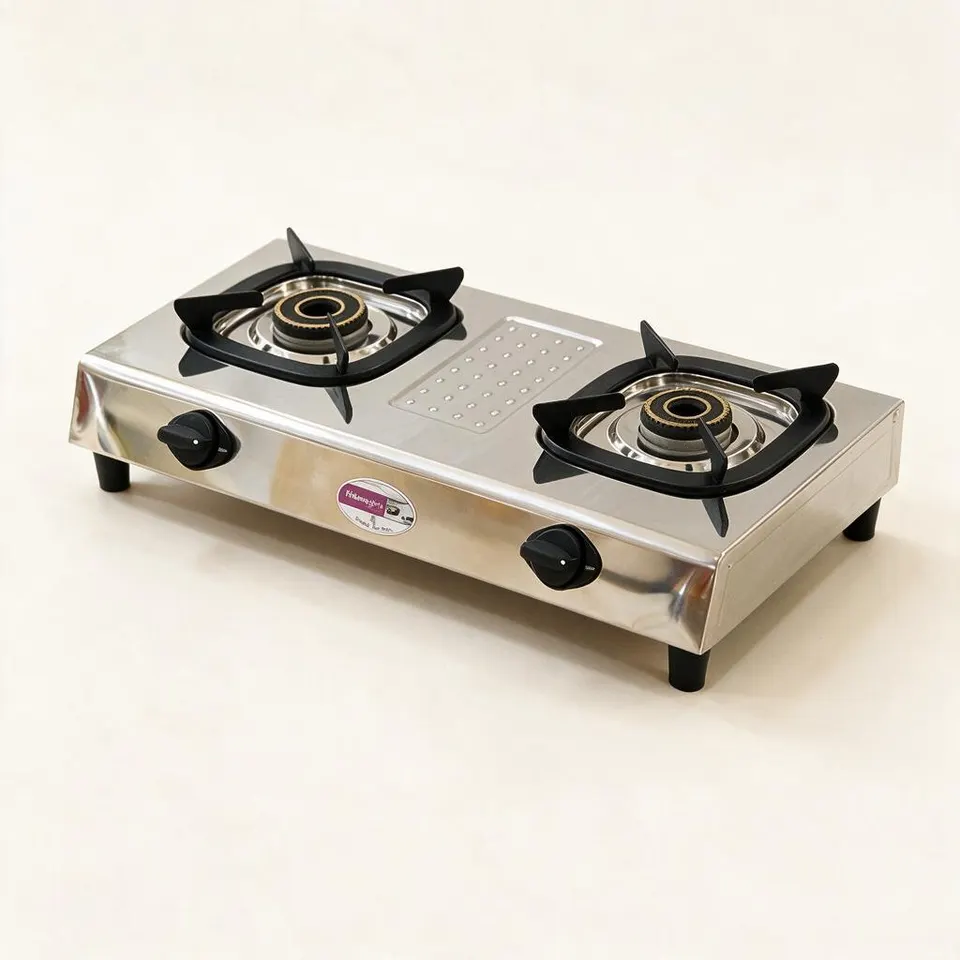 Homeglory jointless double burner gas stove