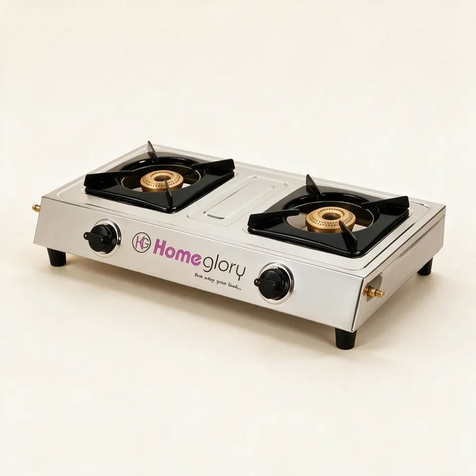 Homeglory Nano S.S Gas Stove 2 Burner