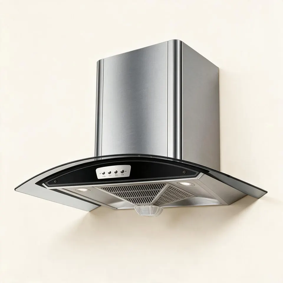 Chimney range hood 90 cm
