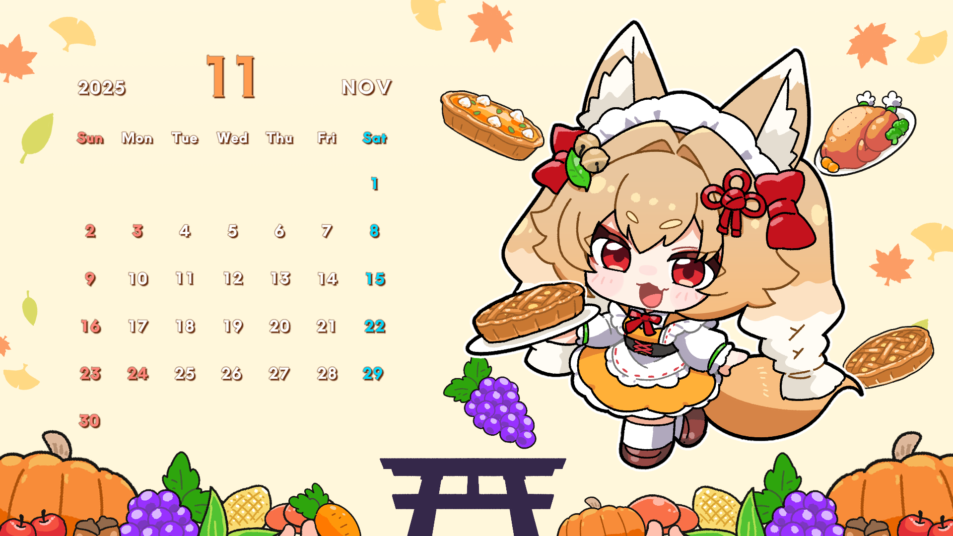 PC用カレンダー【ほこりけい】