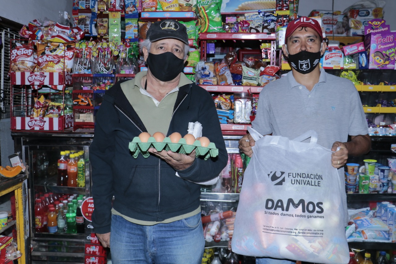 Víveres que llegaran a familias con dificultades