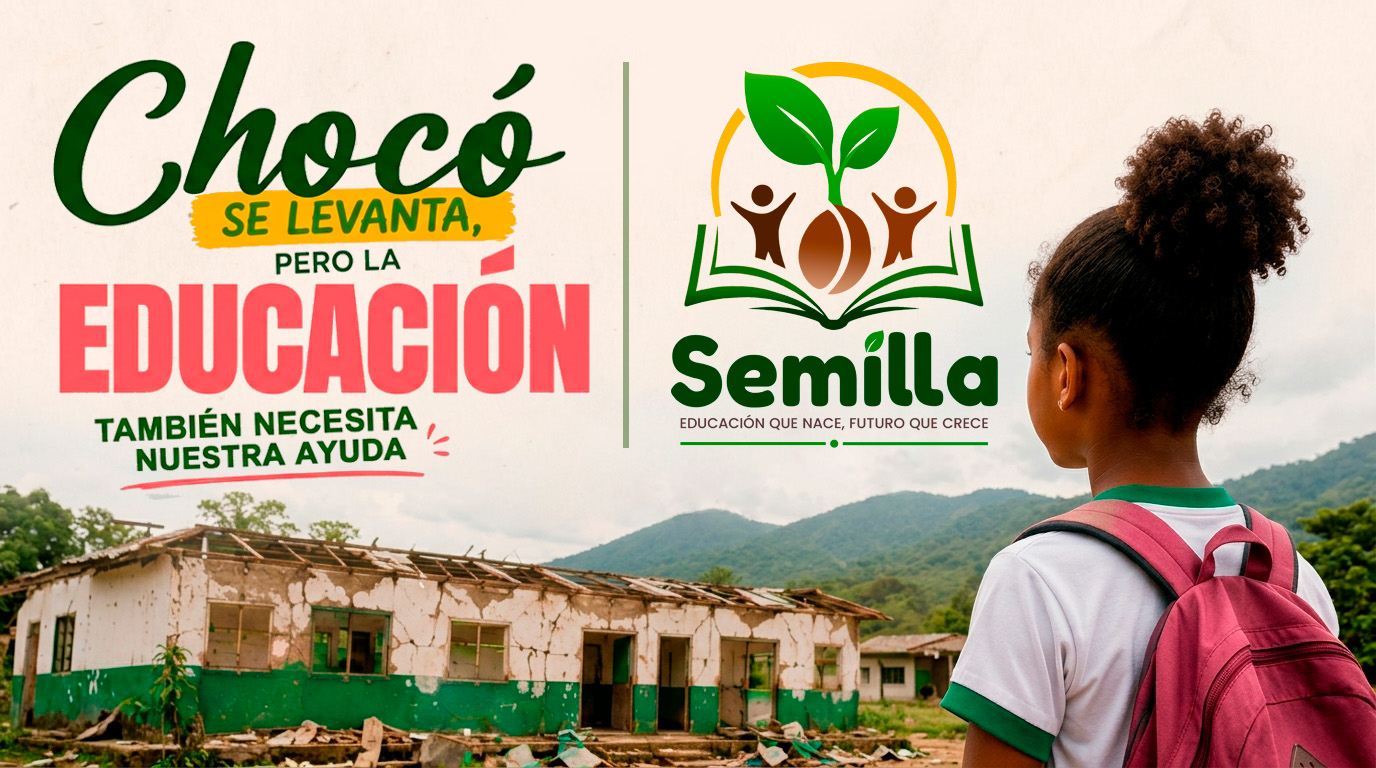 Children in Chocó, Colombia — the campaign rebuilding their schools