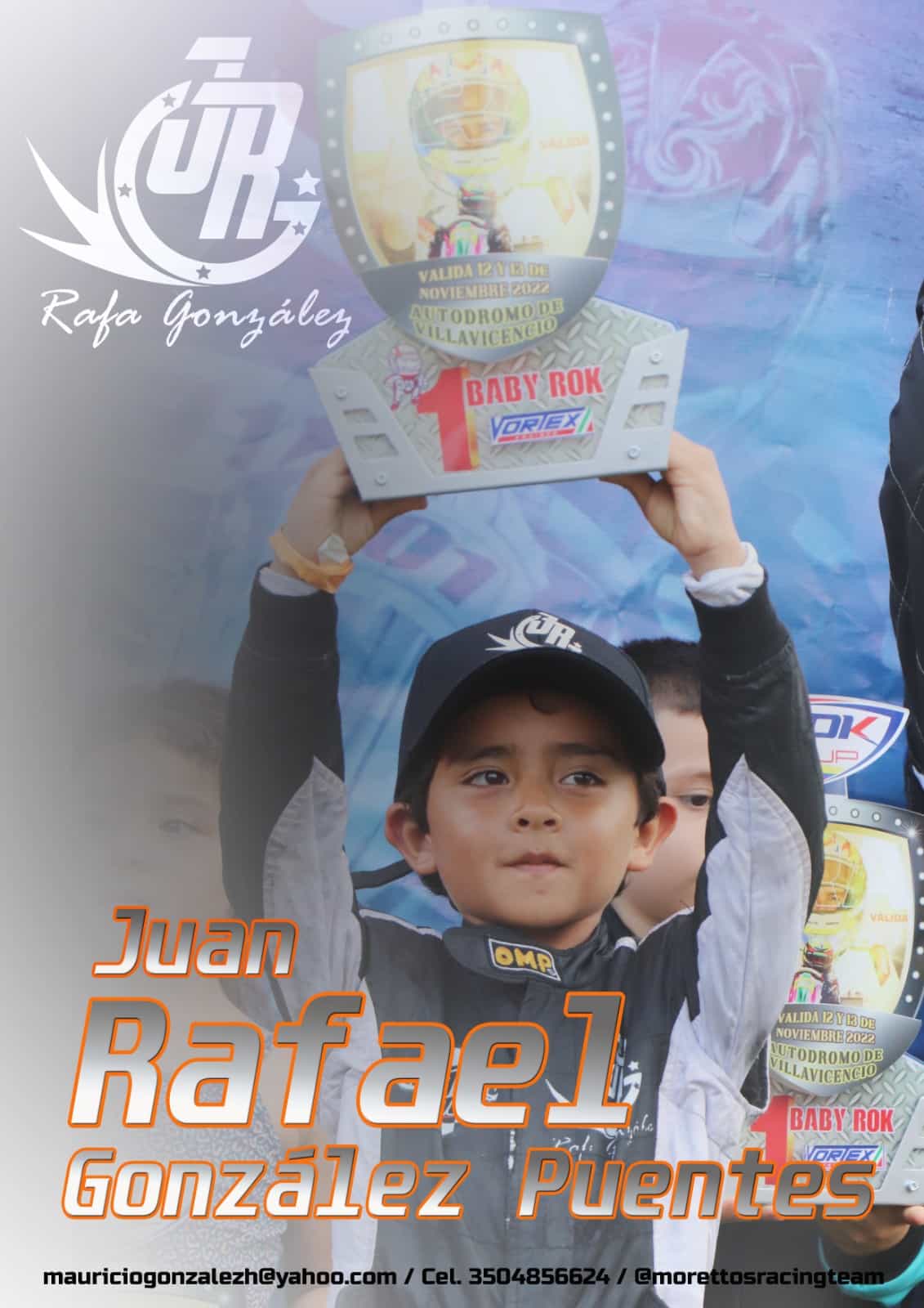Rafa González en el Mundial de Karting en Italia