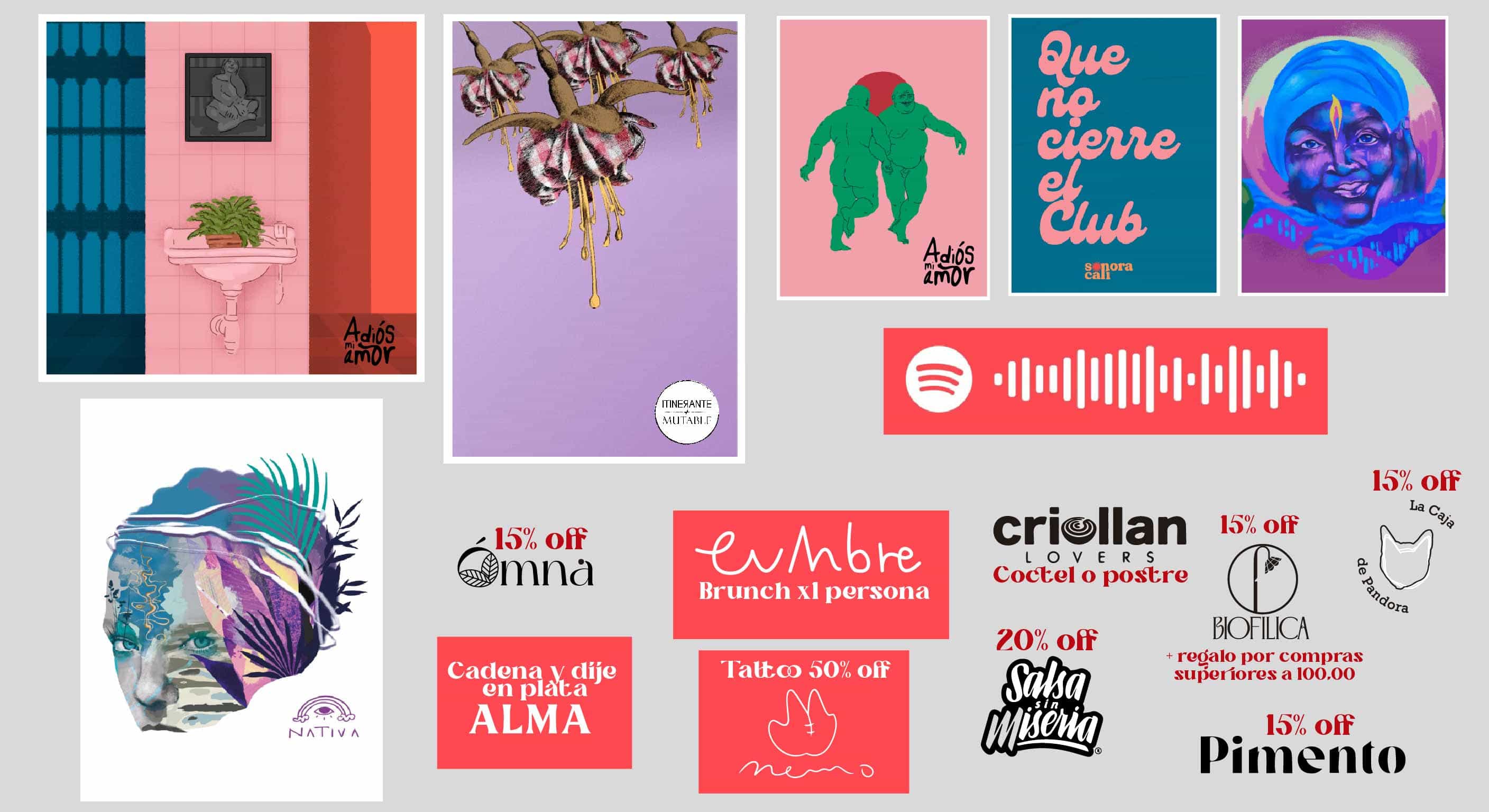3 Ilustraciones impresas, Bonos + Playlist...