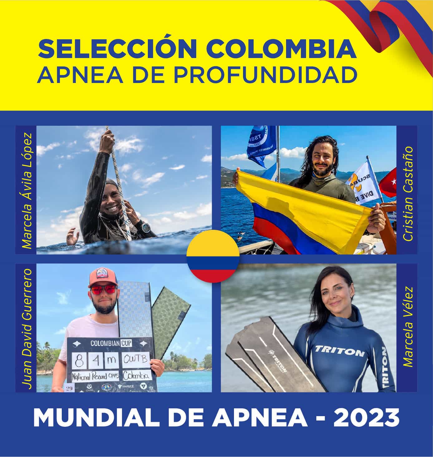 Ayuda a la Selección Colombia de Apena de Profundidad a llegar al Mundial de Agosto/23 - Help Team Colombia go to the World Championships 2023