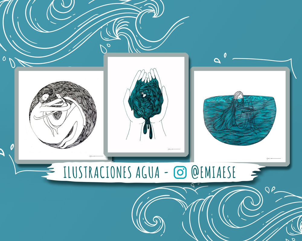 ILUSTRACIONES AGUA @emiaese