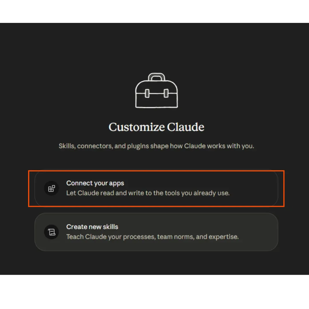 Accede a la configuración de conectores