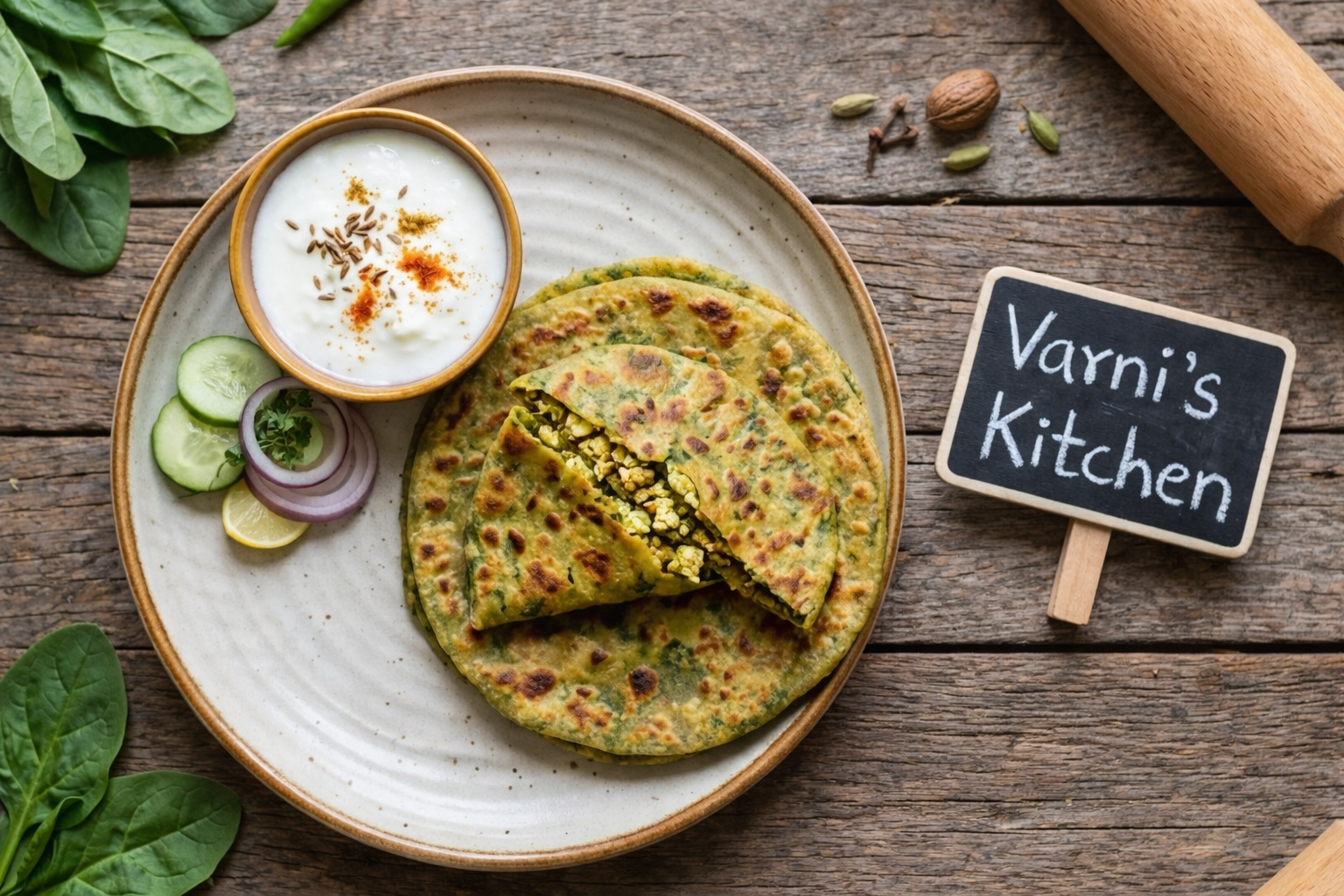 Protein rich Paneer paratha