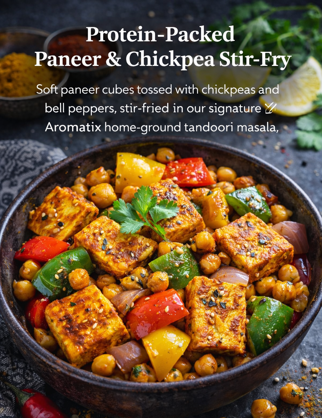 Paneer–Chickpea Tandoori Stir-Fry
