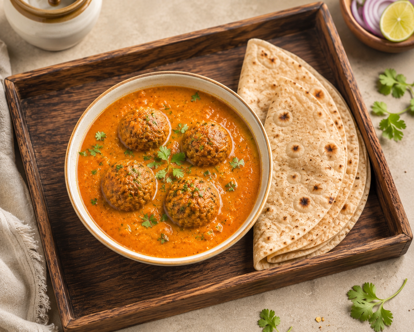 Lauki Kofta + 3× High Protein Ghee Roti