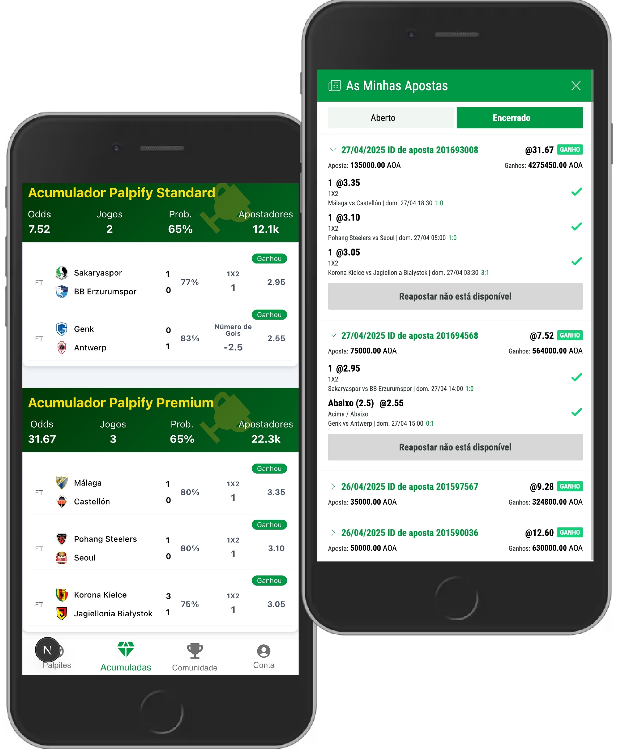 Exemplo de uso do aplicativo Aviator Predictor