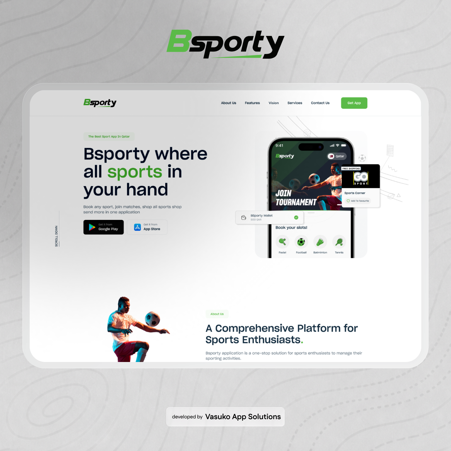 BSporty App Dashboard Interface