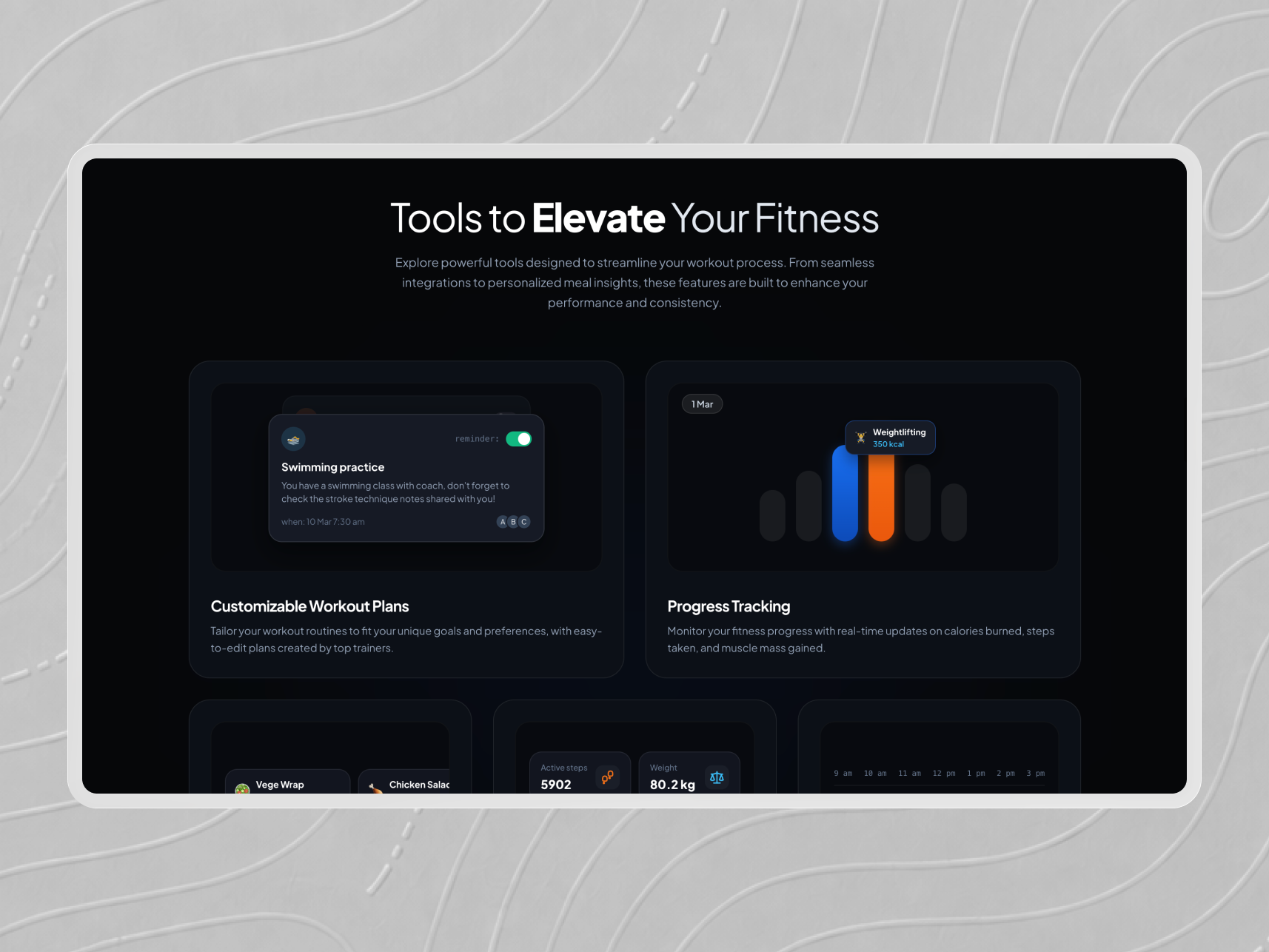 SuiFit Comprehensive Body Composition Bento Grid and Companion Screen