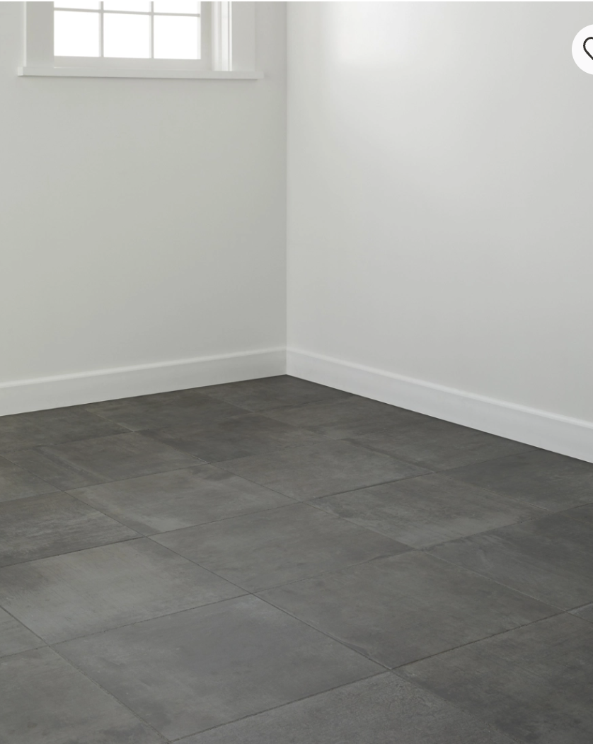 Horton Antracite Porcelain Wall and Floor Tile - 18 x 18 in.