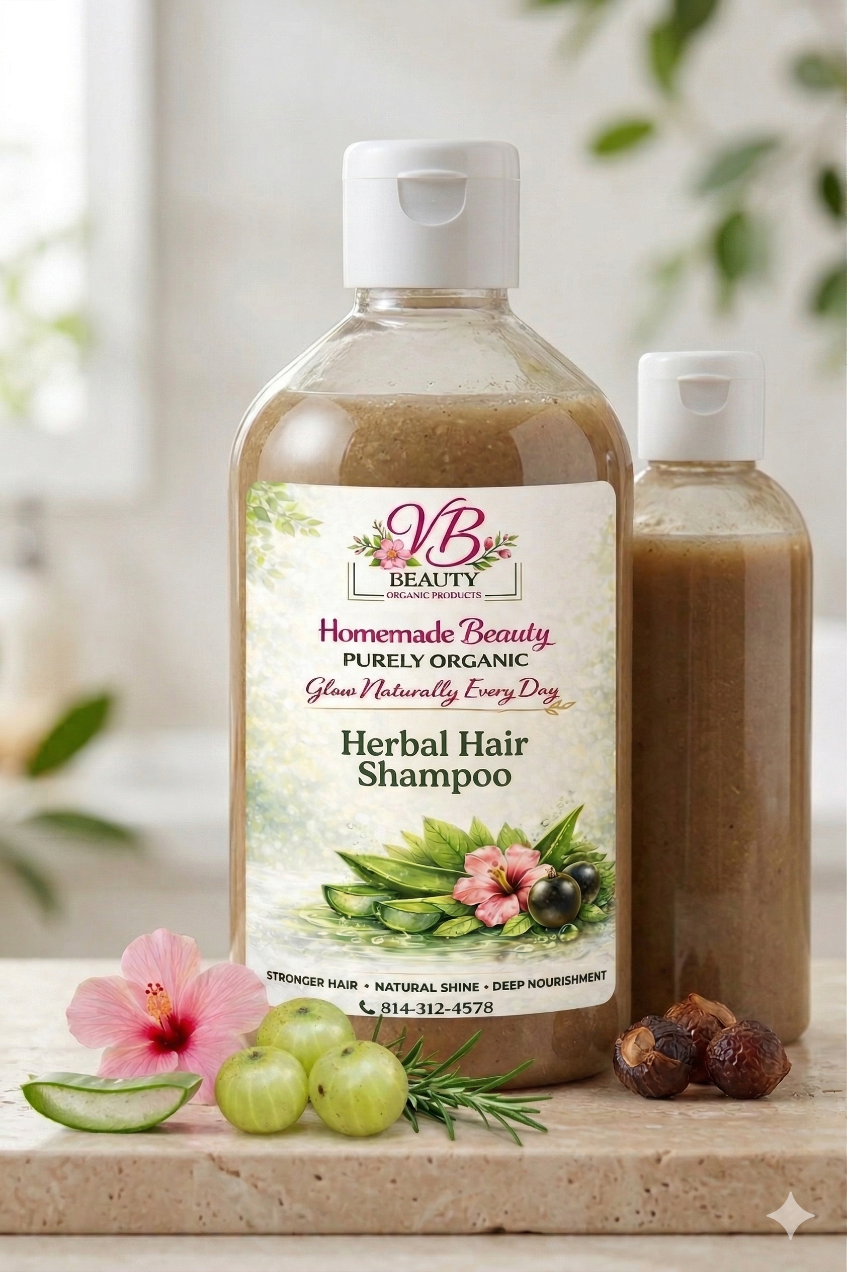 VB Beauty Purely Organic Herbal Hair Shampoo