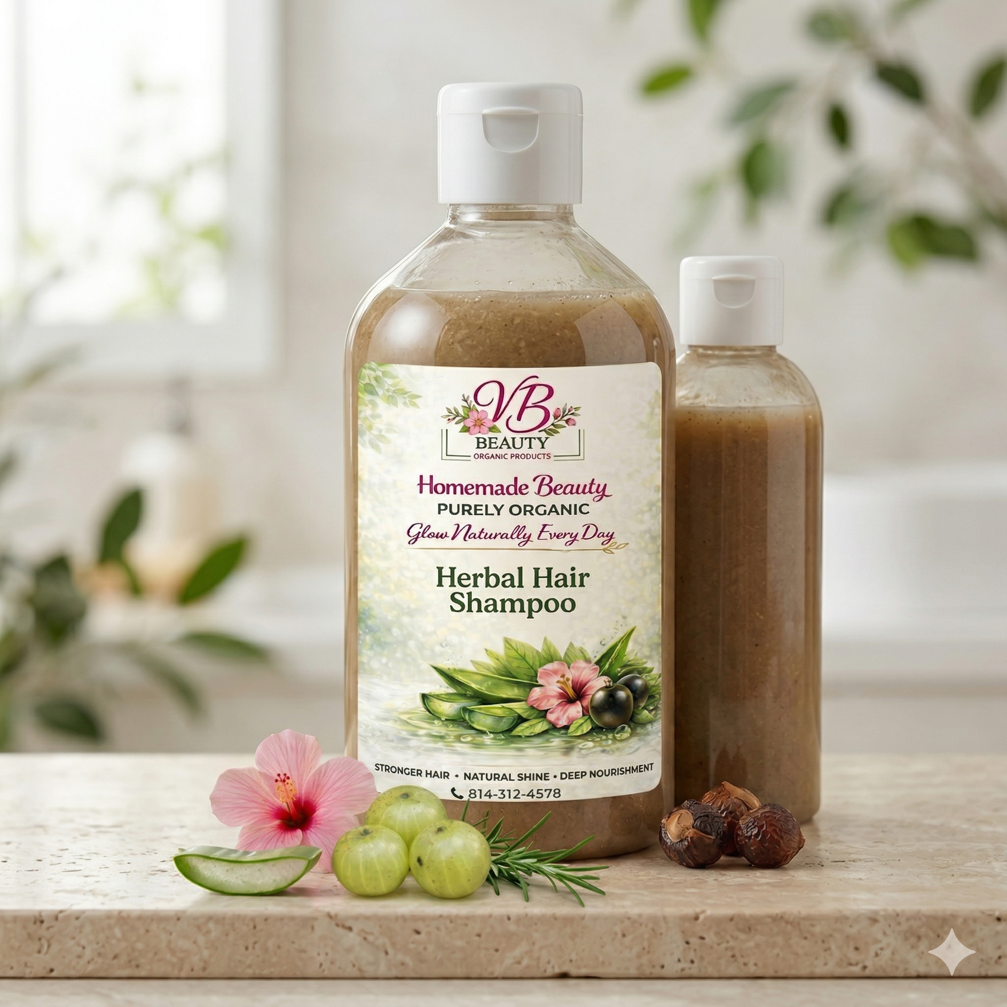 VB Beauty Purely Organic Herbal Hair Shampoo
