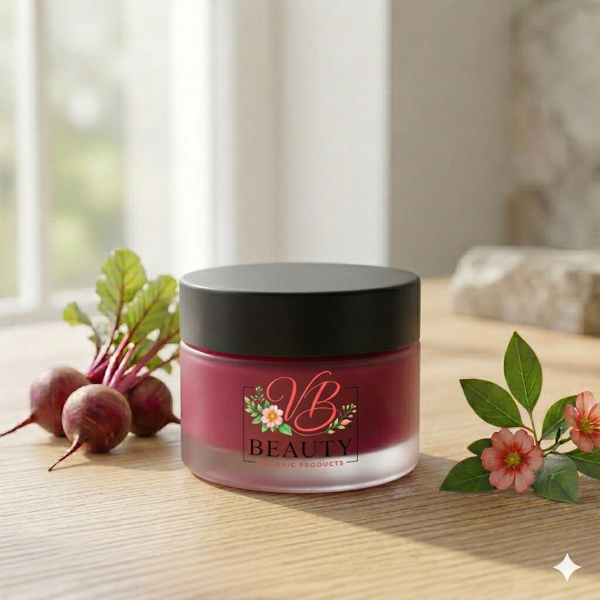 VB Beauty Fresh & Natural Beetroot Lip Balm