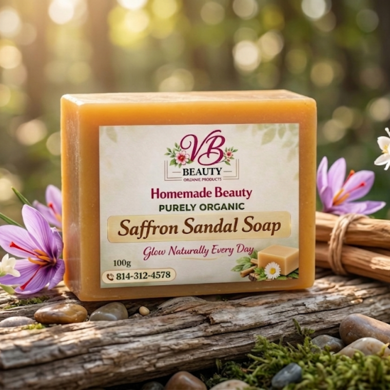 VB Beauty Sandalwood & Saffron Soap