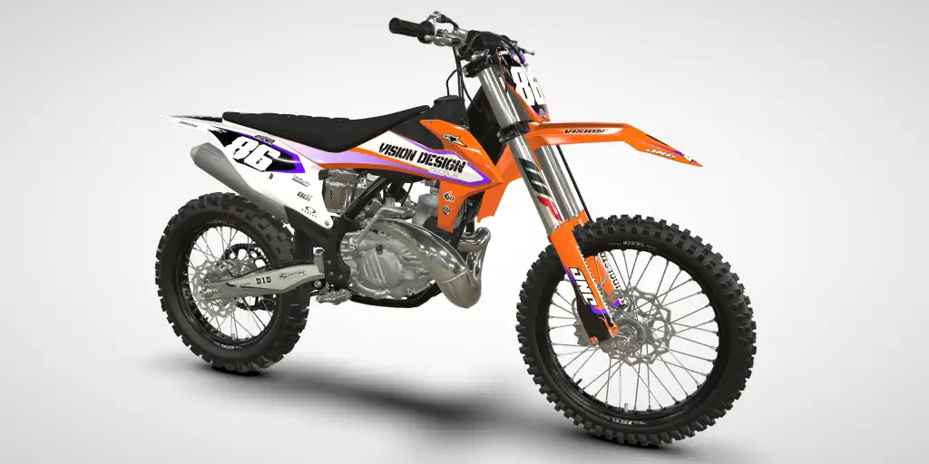 Liner / White Purple – KTM SX 250 2022 Motocross Decal Kit
