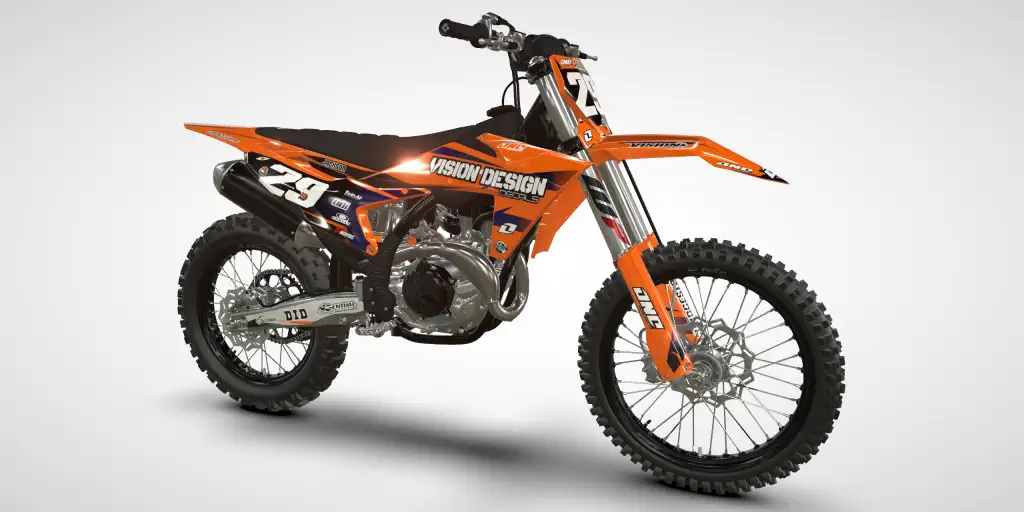 Points / Blue Gradient – KTM SX-F 450 2023 Motocross Decal Kit