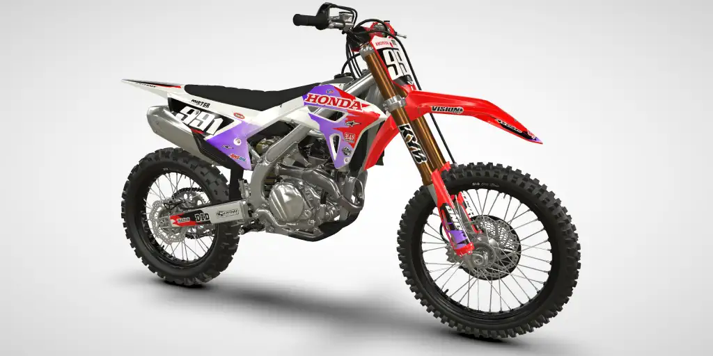 Retro / White – Honda CRF 450R 2022 Motocross Decal Kit