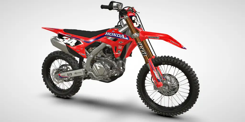 Line / Blue – Honda CRF 450R 2021 Motocross Decal Kit