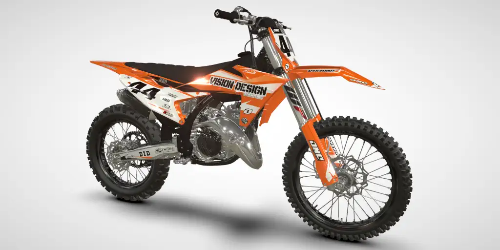 Points / White Orange – KTM SX 125 2024 Motocross Decal Kit