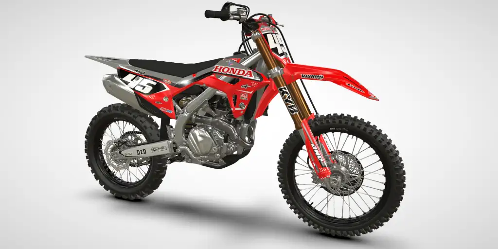 Line / Red Gray – Honda CRF 250R 2022 Motocross Decal Kit
