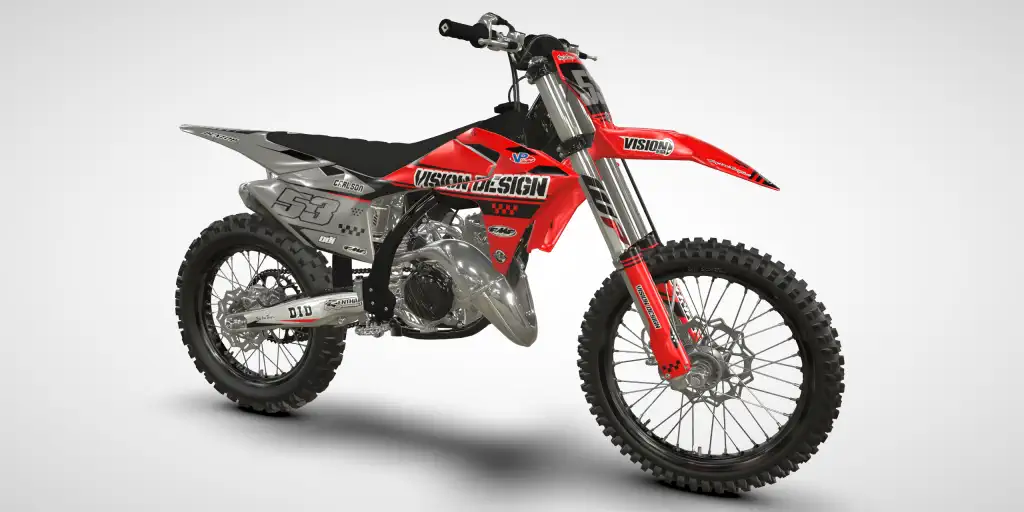Racer / Gray Red – GasGas MC 250/300 2024 Motocross Decal Kit