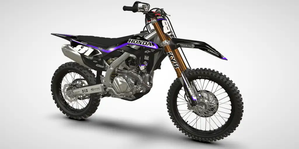 Line / Purple – Honda CRF 450R 2021 Motocross Decal Kit
