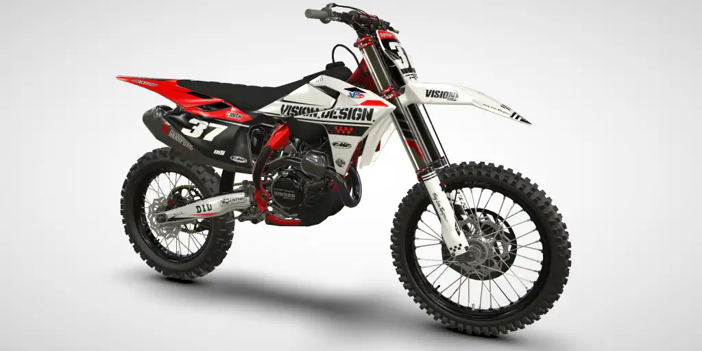 Racer / White Red – GasGas MCF 250/350 2025 Motocross Decal Kit