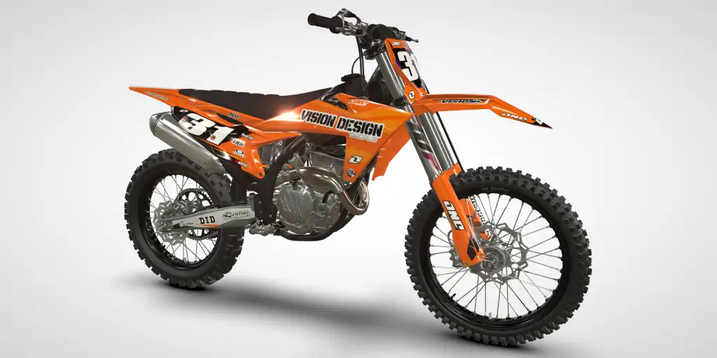 Points / Orange Mix – KTM SX-F 250/350 2023 Kit de Adhesivos Motocross