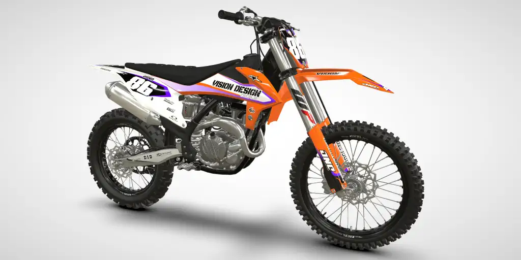 Liner / White Purple – KTM SX-F 450 2019 Motocross Decal Kit