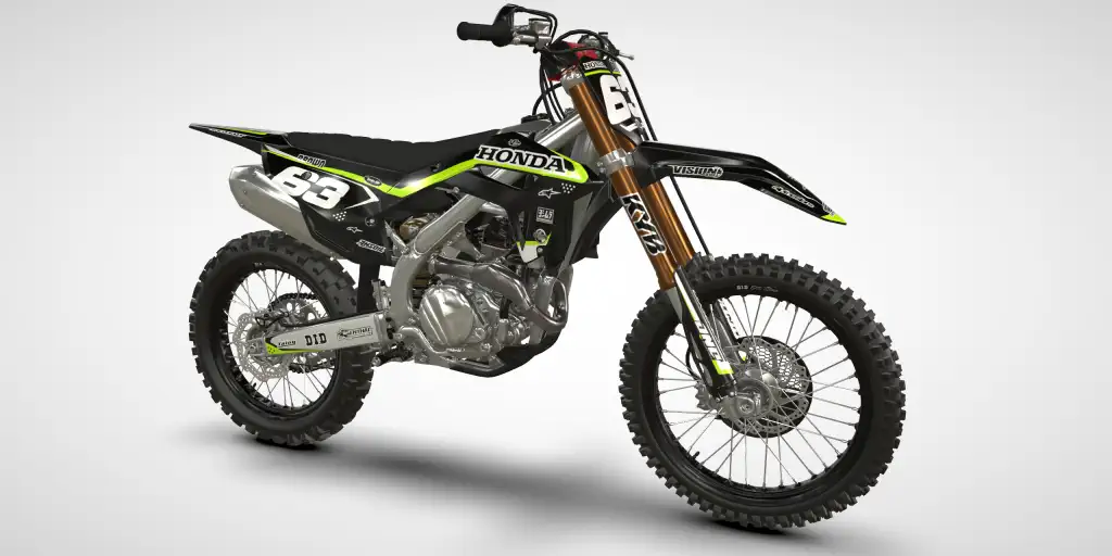 Line / Black Yellow – Honda CRF 450R 2021 Motocross-Dekor