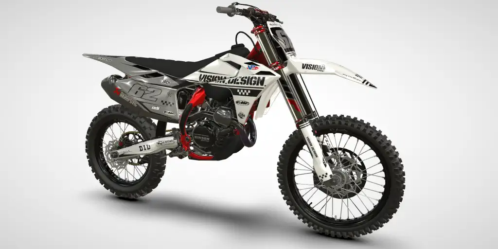 Racer / White Gray – GasGas MCF 450 2024 Motocross Decal Kit