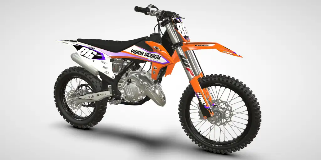 Liner / White Purple – KTM SX 125 2021 Motocross Decal Kit