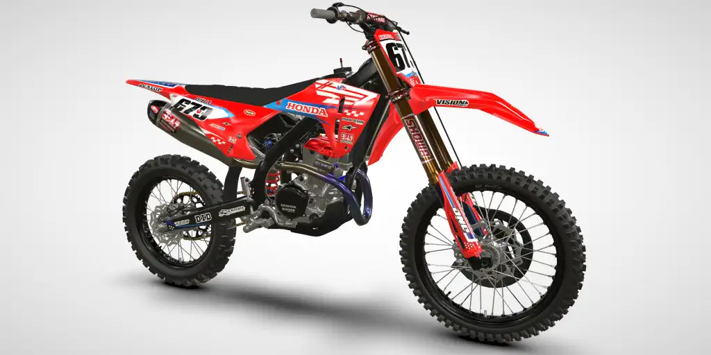 Gover / Blue – Honda CRF 250R 2025 Motocross Decal Kit