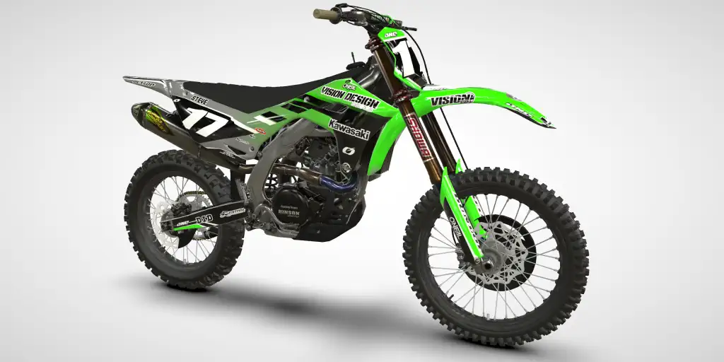 Factory / Green Gray – Kawasaki KX 250 2025 Motocross Decal Kit